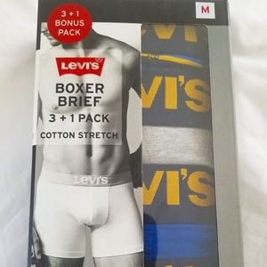 Levi's Cotton Stretch Boxer Briefs 3+1 Medium